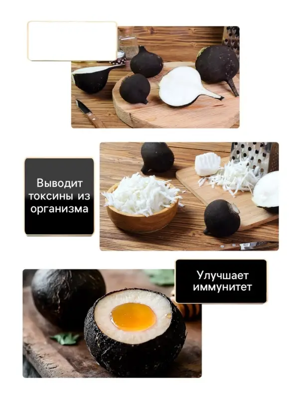 Семена Редька  Семена Редька "Зимняя круглая чёрная", среднеспелая, 1 г