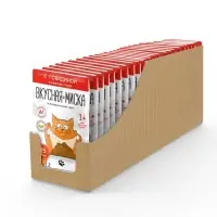 Влажный корм для кошек &laquo;Вкусная Миска&raquo;, говядина, консервированный, 85 г