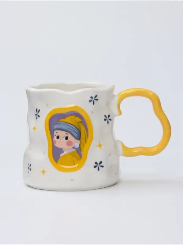 Кружка &laquo;Девушка с жемчужной серёжкой&raquo;, 12.5&times;9&times;9.5 см