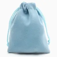 Мешочек бархатный, 7×9 см, голубой