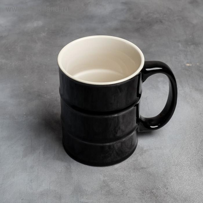 Кружка-бочка керамическая «Стратегический запас», 450 мл, цвет белый Кружка-бочка керамическая «Стратегический запас», 450 мл, цвет белый