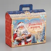 Коробка подарочная новогодняя складная «Волшебный подарок», 22.5 х 9 х 19.5 см