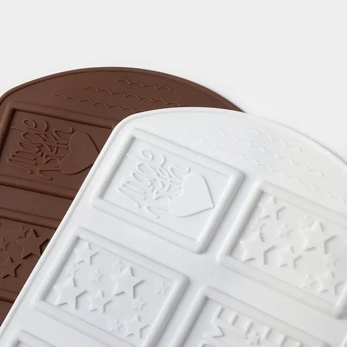 Форма для шоколада Доляна Home made, силикон, 26&times;18&times;0.5 см, 6 ячеек (7.5&times;5.2 см), МИКС