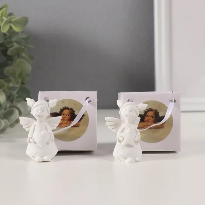 Фигурка полистоун &laquo;Девочка ангел с двумя хвостиками&raquo;, белый, 3.5&times;3&times;5.5 см, МИКС