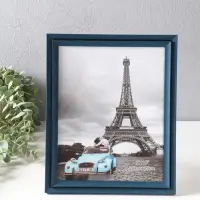 Фоторамка пластик 20х25 см "Остин" иссиня-чёрный 23,5х18,5х1,5 см
