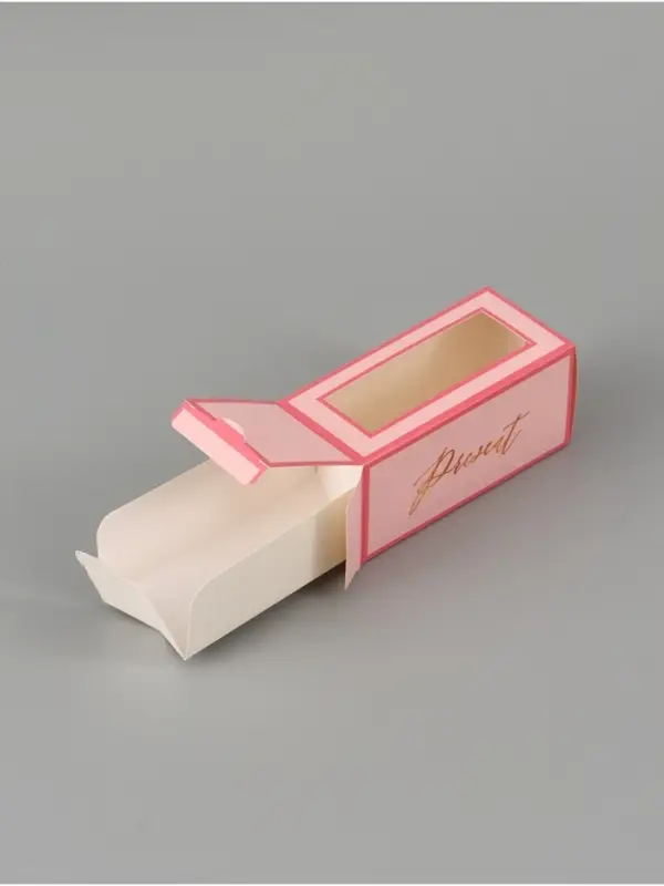 Коробка подарочная с окном &laquo;Подарок&raquo;, 12&times;5.5&times;5.5 см, самосборная