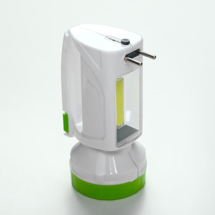 Фонарь ручной аккумуляторный  Фонарь ручной аккумуляторный "Мастер К.", MHA-W3D2 (3 В),800 мАч, 1 Вт+3 Вт,100 лм, зеленый