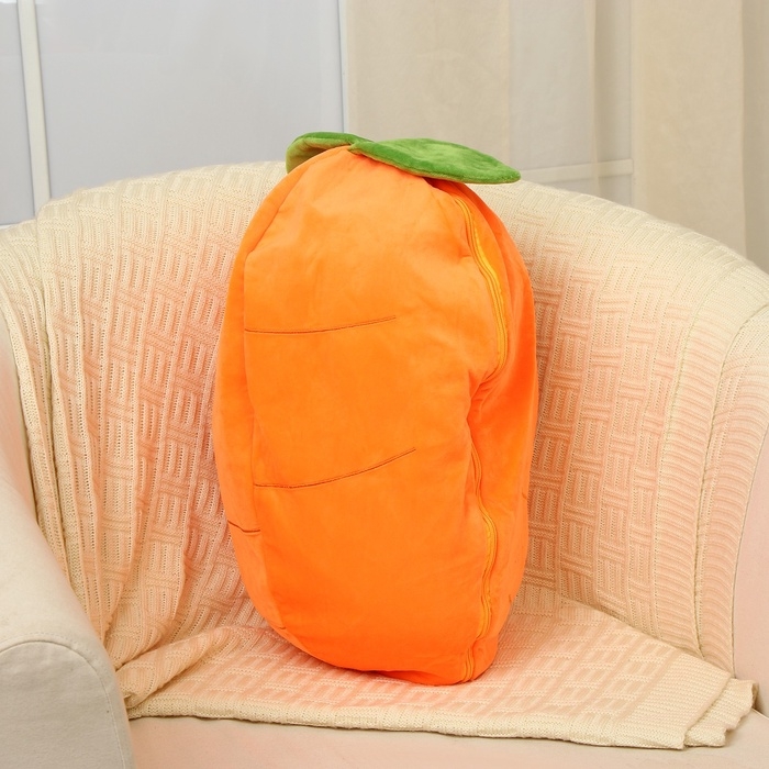 Шкурка мягкой игрушки  Шкурка мягкой игрушки "Зайка-морковка", 60 см