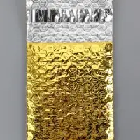 Пакет из ВПП c клапаном и клеевым слоем, золотой 11×16 + 5 см Пакет из ВПП c клапаном и клеевым слоем, золотой 11×16 + 5 см