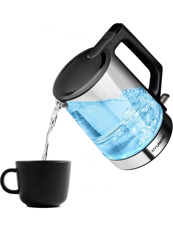 Чайник HYK-G8808 1,7л 2200Вт черный (стекло)