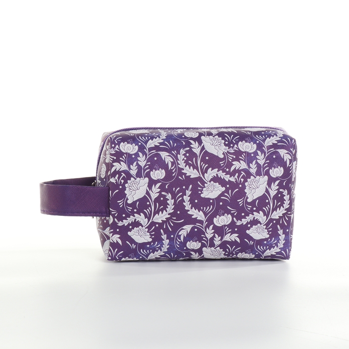 Косметичка на молнии, цвет фиолетовый Косметичка на молнии, цвет фиолетовый
