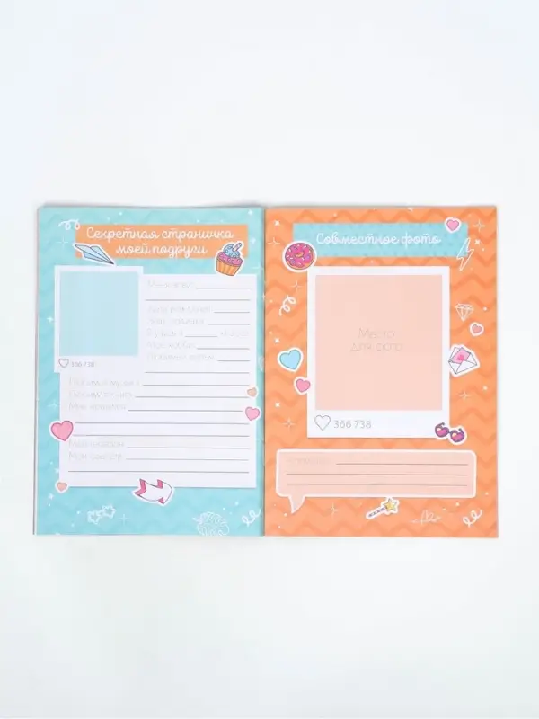 Анкета для девочек, 16 листов &laquo;Секретики&raquo; МИКС