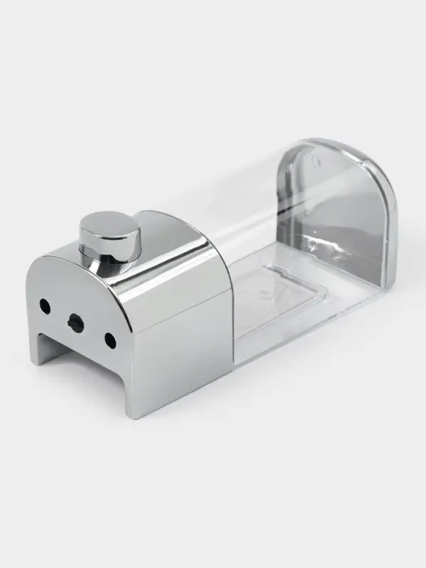 Диспенсер механический для антисептика и жидкого мыла, 500 мл, серебристый