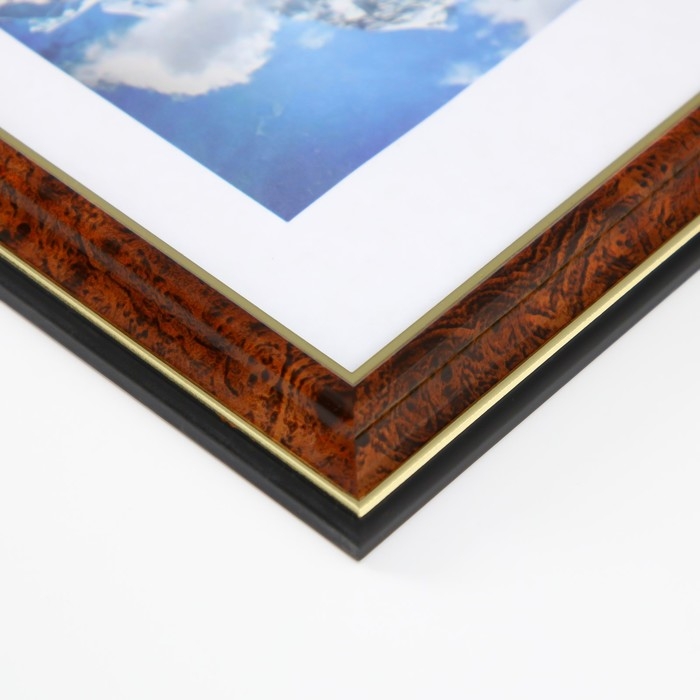 Фоторамка пластик Фоторамка пластик "Офис" 15х21 см, карельская береза