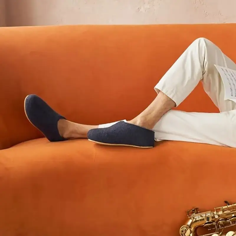 Домашние валенки Cant, темно-синие (клякса), размер 35 Домашние валенки Cant, темно-синие (клякса), размер 35