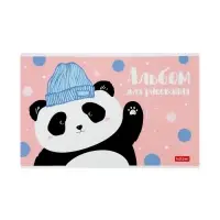 Альбом для рисования А5, 12 листов на скрепке Happy Company, обложка мелованный картон, блок 100 г/м&sup2;, МИКС