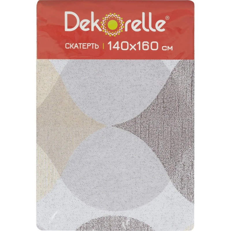 Скатерть ПВХ на тканевой основе Dekorelle Ad&egrave;le 126, разм. 160х140 см