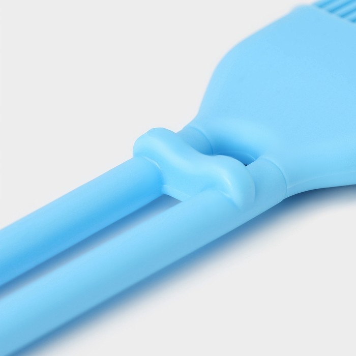 Кисть Доляна «Дуэт», силикон, 27,5×5×1,5 см, цвет голубой Кисть Доляна «Дуэт», силикон, 27,5×5×1,5 см, цвет голубой