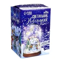 Светильник новогодний своими руками &laquo;Зимний праздник&raquo;