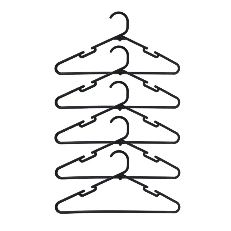 Вешалки для одежды тм VETTA, 5шт, пластик, 39,5х20,5х0,3см, пластик, цвет черный