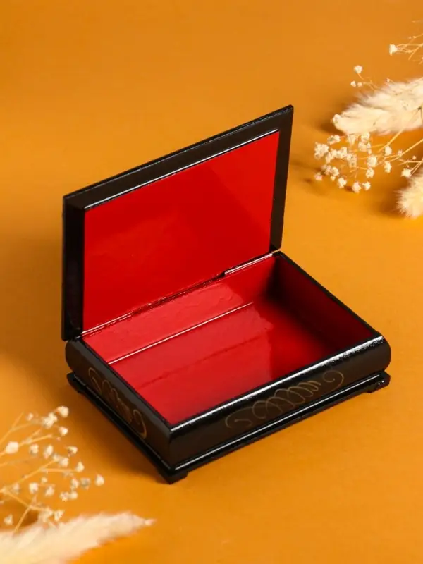 Шкатулка «Цветы в кувшине», 10×14 см, лаковая миниатюра