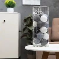 Гирлянда &laquo;Нить&raquo; 5 м с насадками &laquo;Клубки кофейные&raquo;, IP20, прозрачная нить, 20 LED, свечение белое, 220 В