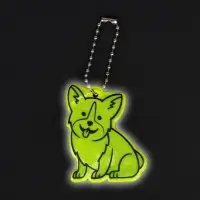 Светоотражающий элемент «Корги», двусторонний, 4.3×5.5 см, МИКС