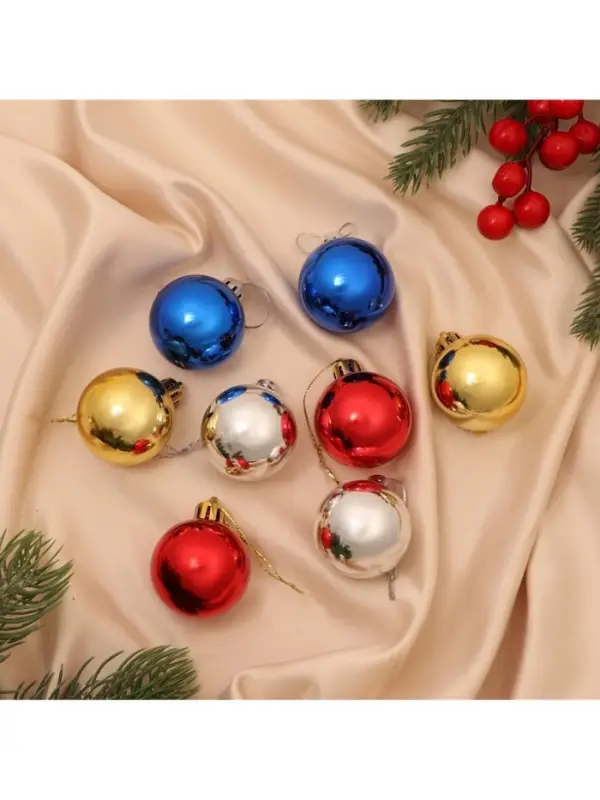 Ёлочные игрушки &laquo;Классика&raquo;, шары новогодние, набор 8 шт., d=4 см, МИКС