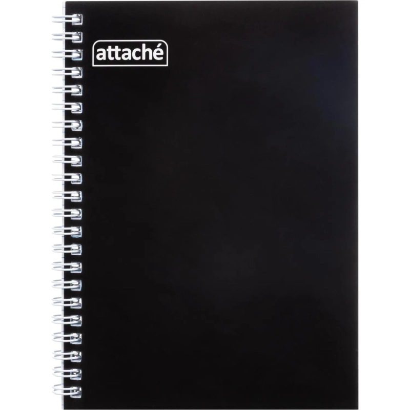 Бизнес-тетрадь А5 80л&nbsp; ATTACHE, спираль, черный, блок 60г, обложка 215г