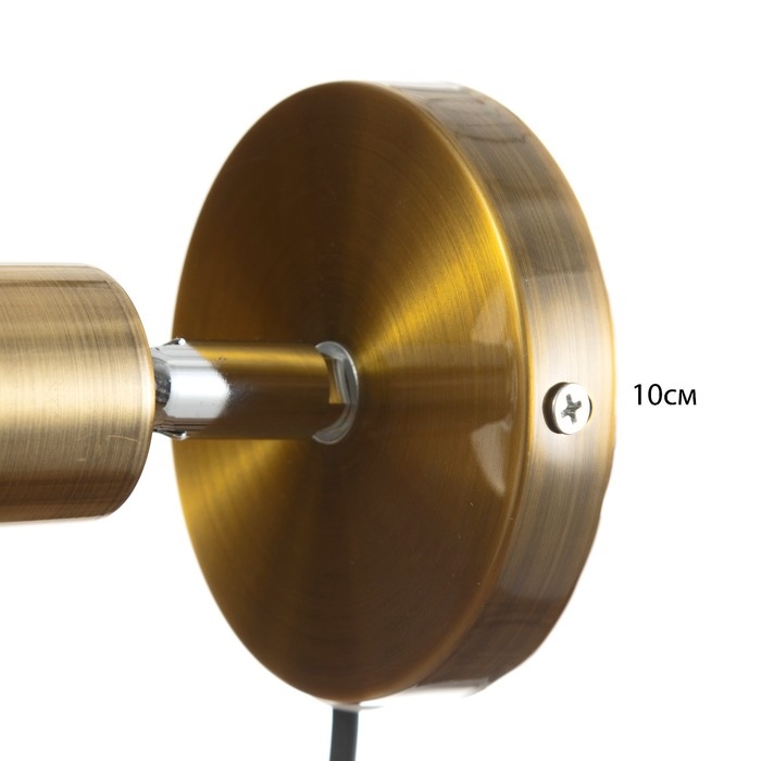 Спот Спот "Дарни" с проводом 150 м и выкл. Е27 40Вт медь 10х10х10