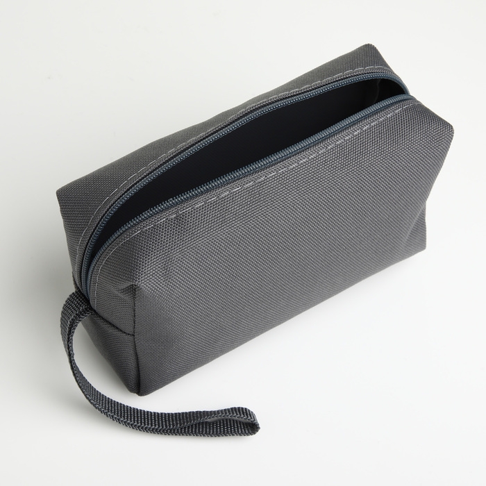 Косметичка на молнии, цвет серый Косметичка на молнии, цвет серый