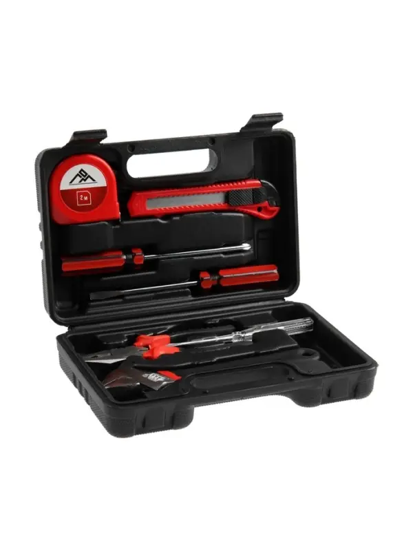 Набор инструментов в кейсе ЛОМ &laquo;23 ФЕВРАЛЯ&raquo;, в подарочной упаковке, 7 предметов