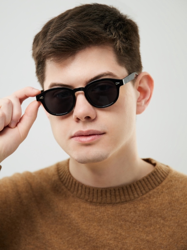 Очки солнцезащитные мужские, uv 400, ширина 13.7 см, дужка 13.6 см, линза 6 х 4.5 см