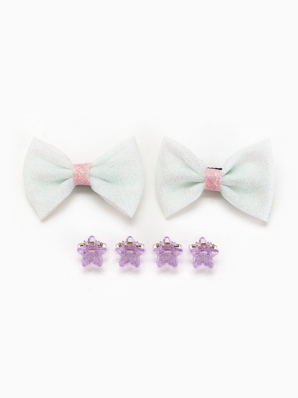 Бант для волос 2 шт, крабики «Милашке», 8 х 12,5 см Бант для волос 2 шт, крабики «Милашке», 8 х 12,5 см