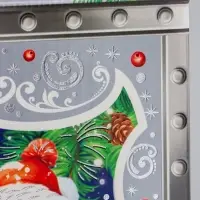 Коробка Новогодняя подарочная "Серебро" 22 х 19,5 х 13,5 см Коробка Новогодняя подарочная "Серебро" 22 х 19,5 х 13,5 см