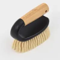 Щётка утюжок Доляна Meli, бамбуковая ручка, 12.5&times;6.5&times;9.5 см, чёрная