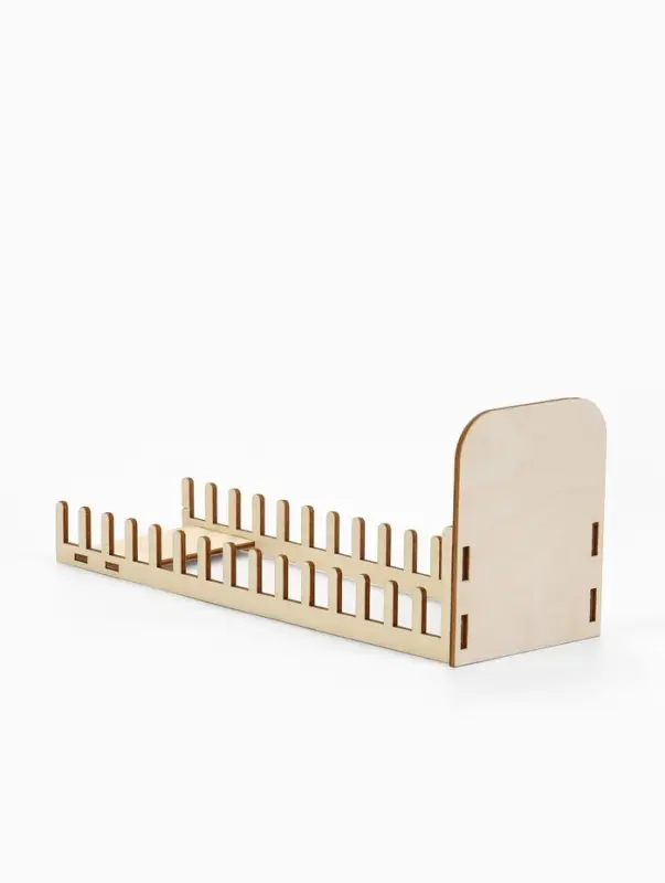 Подставка под открытки 15 ячеек, 8.4&times;27&times;11 см, толщина 3 мм, цвет бежевый