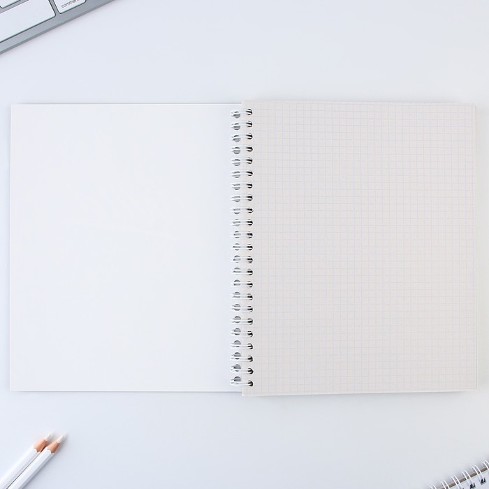 Тетрадь в клетку, 96 листов А5 на спирали, &laquo;Лови момент&raquo; ,обложка мелованный картон 230 г внутренний блок №2, белизна 80%