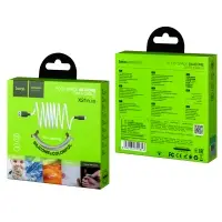 Кабель X21 Plus USB на Lightning 1M 2.4A HOCO черно-белый
