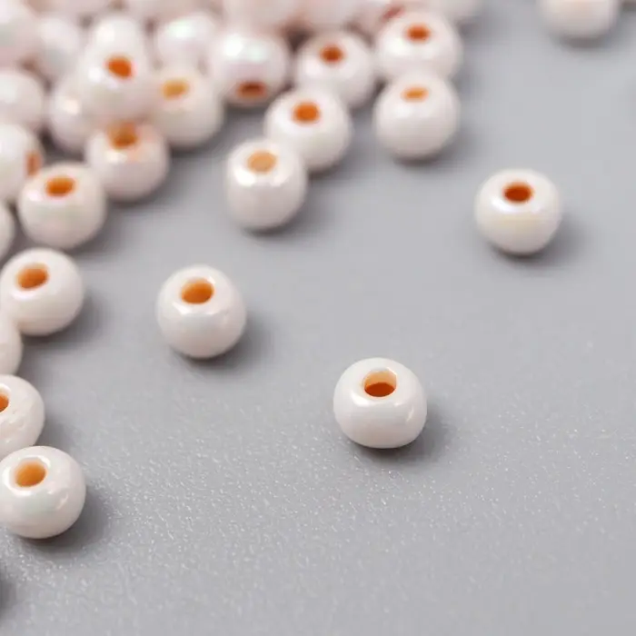 Бисер стекло 8/0  Бисер стекло 8/0 "Цветная серединка. Оранж" 10 гр