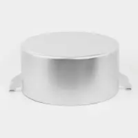 Кастрюля, 30 л, d=44 см, металлические ручки и крышка, листовой алюминий 2 мм, серебристая