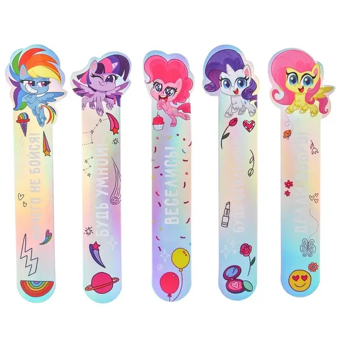 Закладки для книг, фигурные из картона, 5 шт. «Пони», My Little Pony Закладки для книг, фигурные из картона, 5 шт. «Пони», My Little Pony