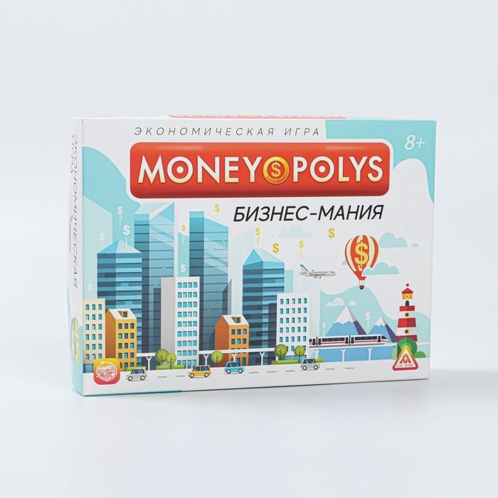 Настольная экономическая игра «MONEY POLYS. Бизнес-мания», 240 банкнот, 8+ Настольная экономическая игра «MONEY POLYS. Бизнес-мания», 240 банкнот, 8+