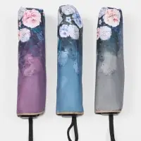 Зонт механический &laquo;Пионы&raquo;, эпонж, 4 сложения, 8 спиц, R=48/56 см, d=96 см, МИКС