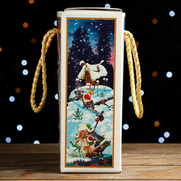 Новый год. Подарочная коробка Новый год. Подарочная коробка "Сказки Пушкина", 16,5 х 7,9 х 20,8 см.