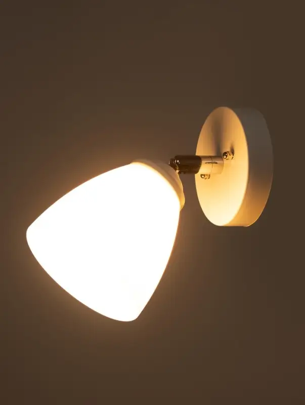 Бра BayerLux 4112/1, 1&times;40 Вт, E27, 11&times;18&times;19.5 см белое