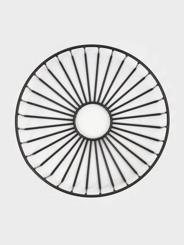 Корзинка - ваза для фруктов &laquo;Горшок&raquo;, 23&times;23&times;7 см, чёрная