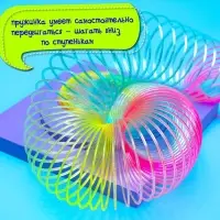 Пружинка - радуга &laquo;Большая&raquo;, в сетке, d=7.5 см