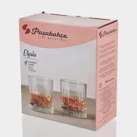 Стаканы Paşabah&ccedil;e Elysia, 210 мл, набор 4 шт., стекло, прозрачные