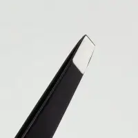 Пинцет скошенный, широкий, 9.5 см, чёрный